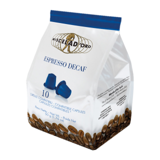 BLUE DECAF kafa espresso Miscela d'Oro
