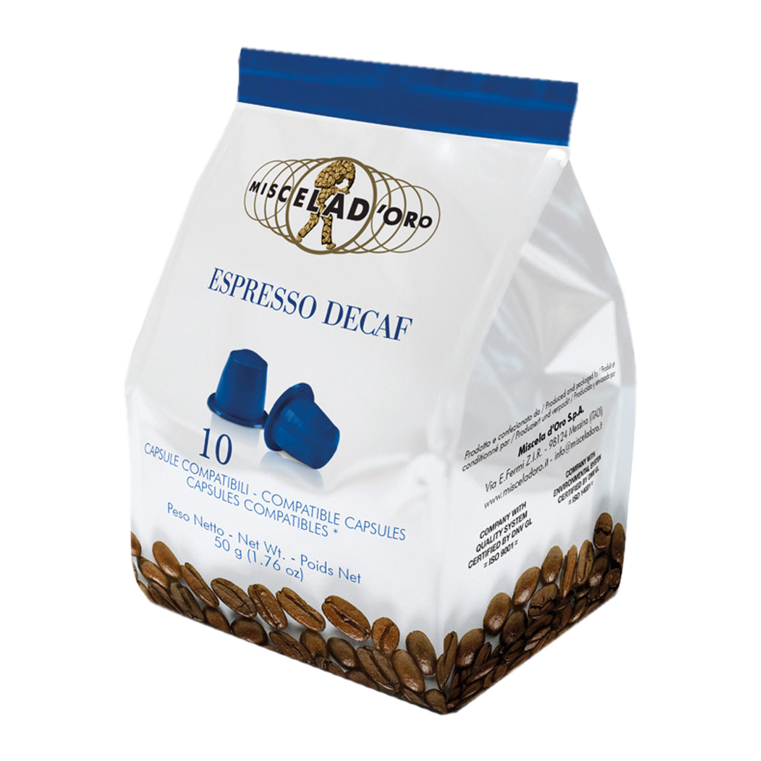 BLUE DECAF kafa espresso Miscela d'Oro