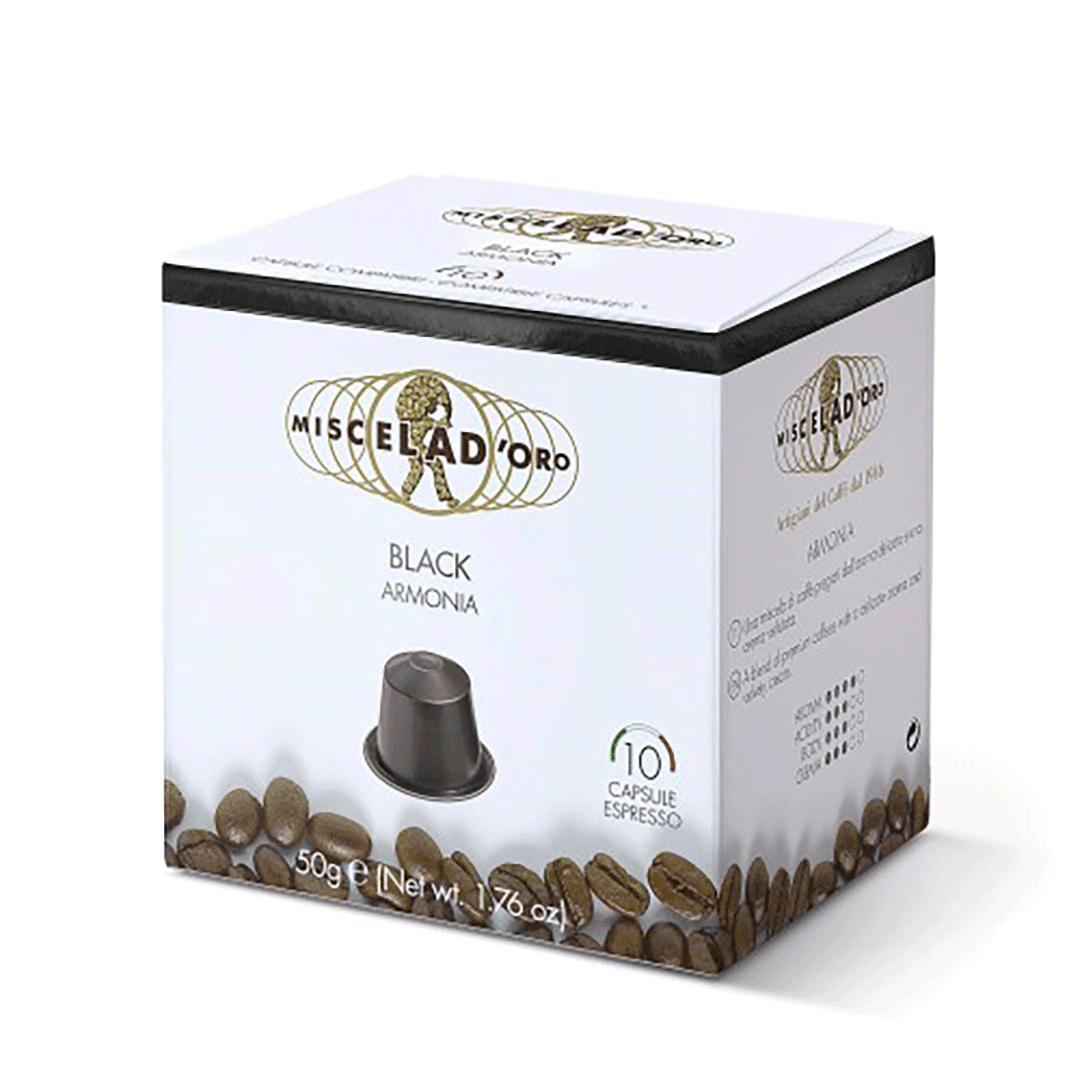 BLACK ARMONIA kafa espresso Miscela d'Oro