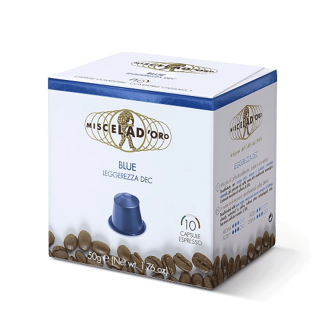 BLUE LEGEREZZA DECAF kafa espresso Miscela d'Oro